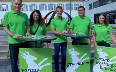 Letzte Veranstaltung vor den Wahlen – Austausch am Infostand