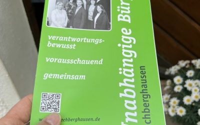 2. Flyer zur Gemeinderatswahl wurde verteilt